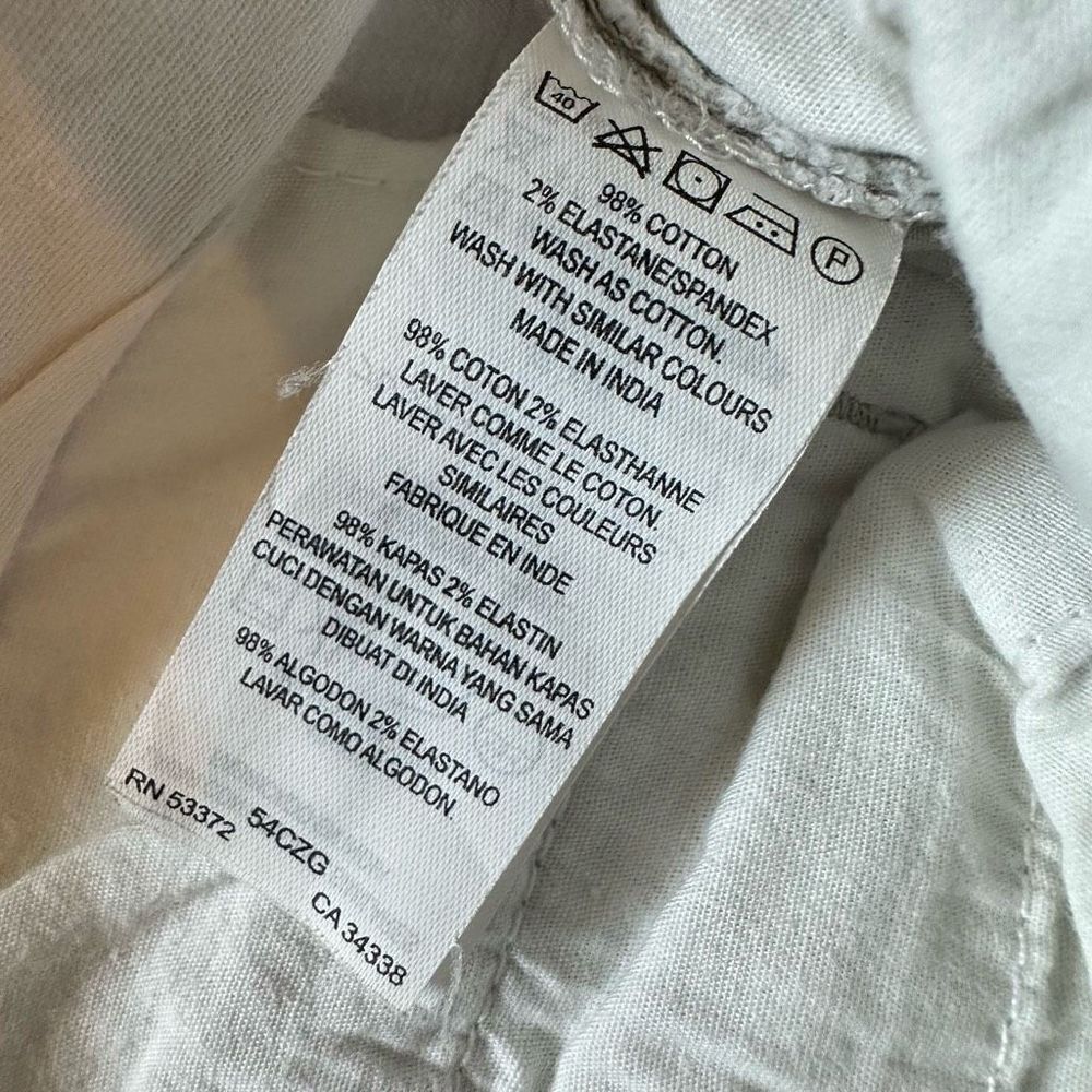 French Connection Cream Men’s Size 38 Cotton Chinos - Picture 7 of 12